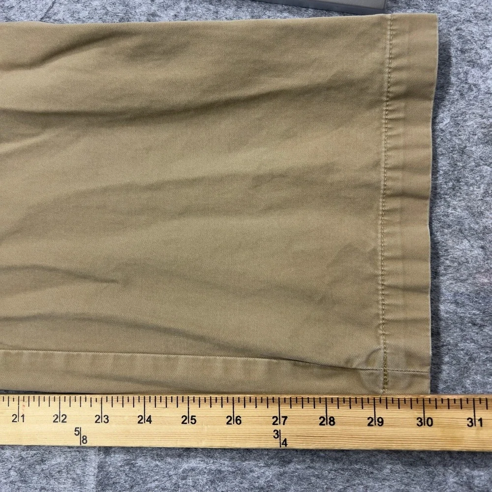 Banana Republic Pants Mens 36x30 Khaki Tan Gavin Chino Casual Preppy Tag 36x32 *